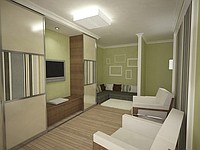 Гостиные комнаты с елементами крашенного МДФ