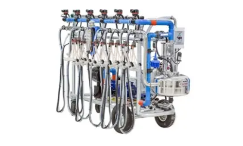 Mobile milking system for sheep and goats Master Milking
