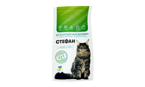 Стефан бентонитовый наполнитель для кошек, Крупный