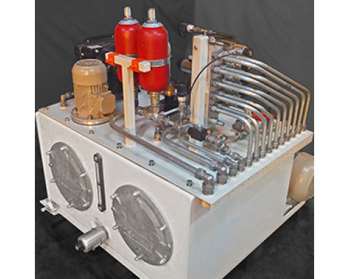 Hydraulic control station for metal melting furnace, Kyiv