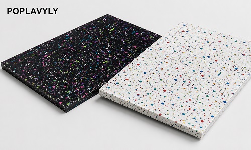 Recycling plastic into boards for furniture and interiors