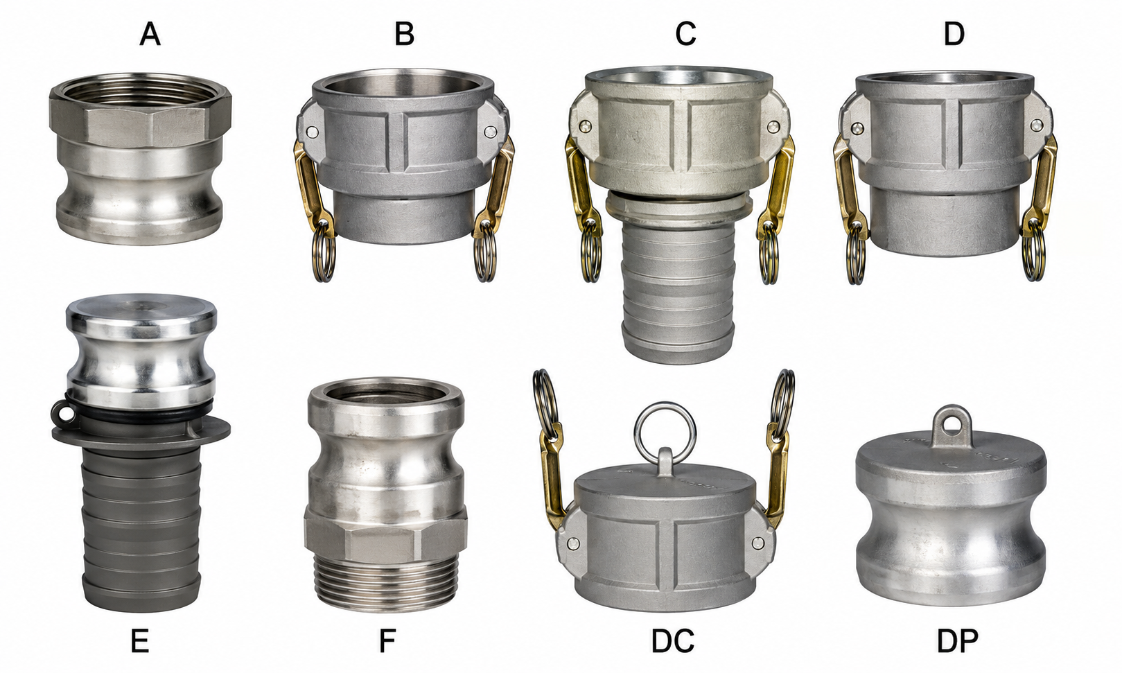 Camlock CAMLOCK for hoses quick-release couplings from stock