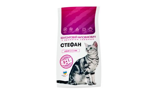 Бентонитовый наполнитель для кошек Стефан, Мелкий